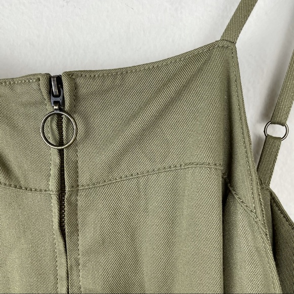 Soho New York Company Olive Green Rayon Jumpsuit M - Picture 4 of 16